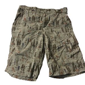 Columbia Silver Ridge boy’s printed cargo hiking shorts size Small 8